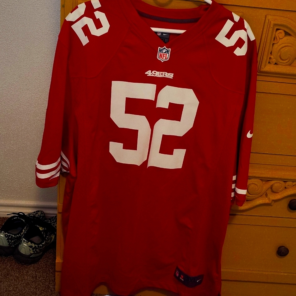 NFL NIKE 49ers Patrick Willis #52 jersey